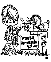 coloriage moments precieux le vendeur de limonade